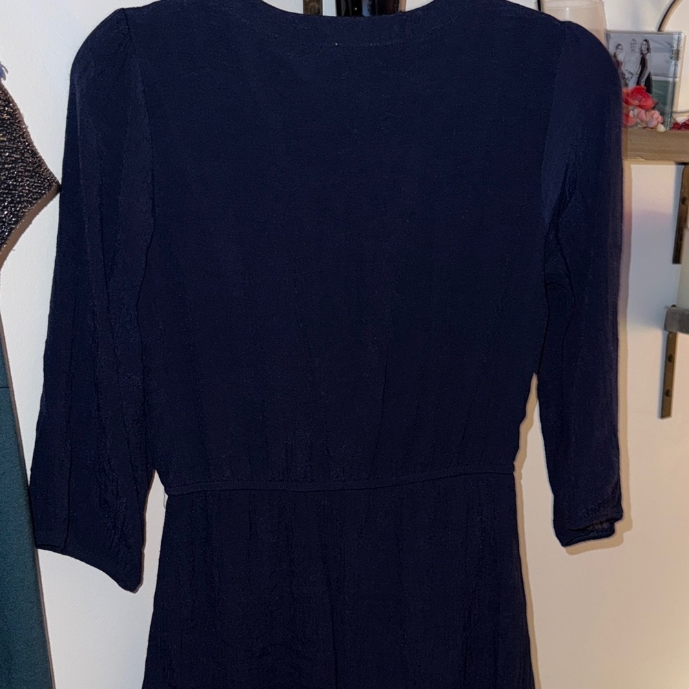 NAIF Navy Blue Midi Dress - Picture 6 of 6
